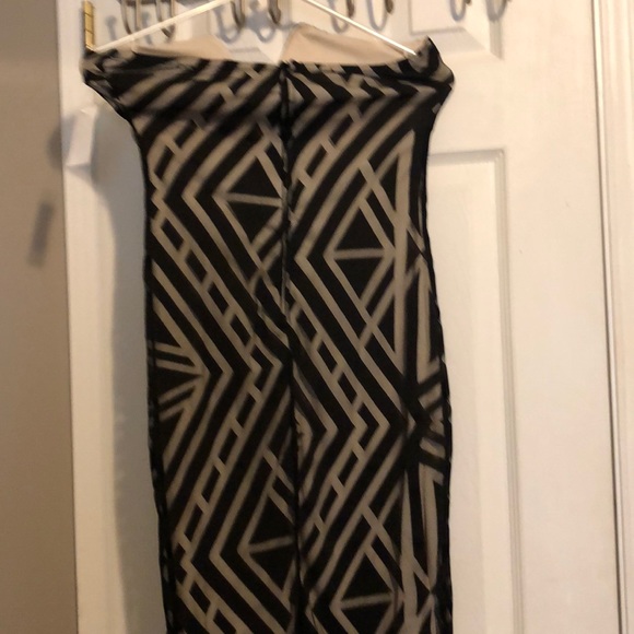 Charlotte Russe bodycon strapless black mesh dress - Picture 4 of 4